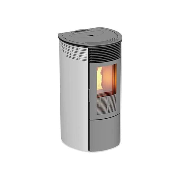 STUFA A PELLET MAGMA TEIDE AD ARIA CANALIZZATA 10 KW BORDEAUX/BIANCA/NERA