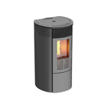 STUFA A PELLET MAGMA TEIDE AD ARIA CANALIZZATA 10 KW BORDEAUX/BIANCA/NERA