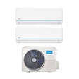 CLIMATIZZATORE MIDEA EVOLUTION DUALSPLIT 9000+9000+M2OE-18HFN8-Q INVERTER R-32