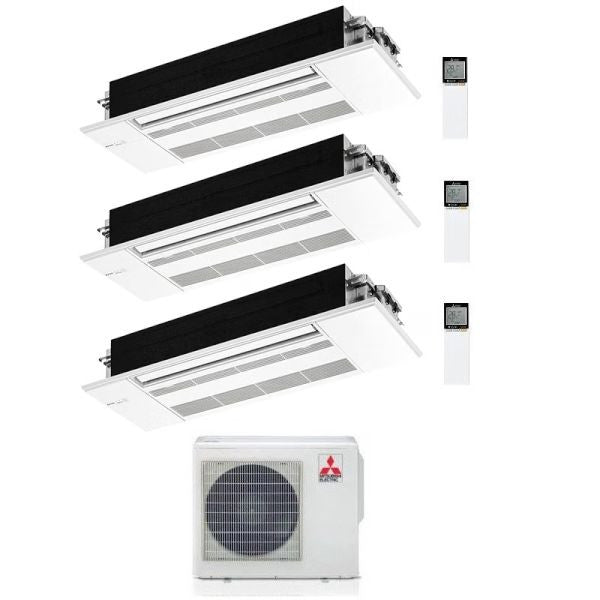 CLIMATIZZATORE MITSUBISHI CASSETTA 1 VIA MLZ-KP TRIALSPLIT 9000+12000+12000+MXZ-3F68VF INVERTER R-32