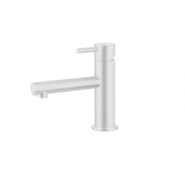 COPPIA MONOCOMANDO LAVABO E BIDET KELLER TAPS MINIMAL BIANCO OPACO