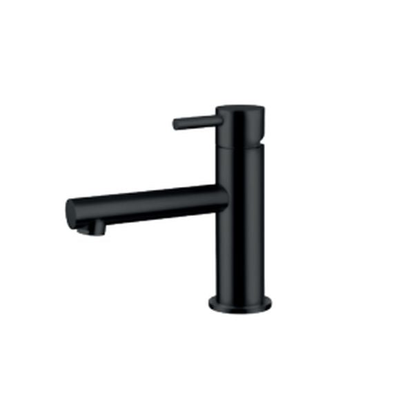 COPPIA MONOCOMANDO LAVABO E BIDET KELLER TAPS MINIMAL NERO OPACO