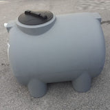 SERBATOIO IN POLIETILENE RACCOLTA ACQUA CORDIVARI CILINDRICO ORIZZONTALE 500 LT GRIGIO