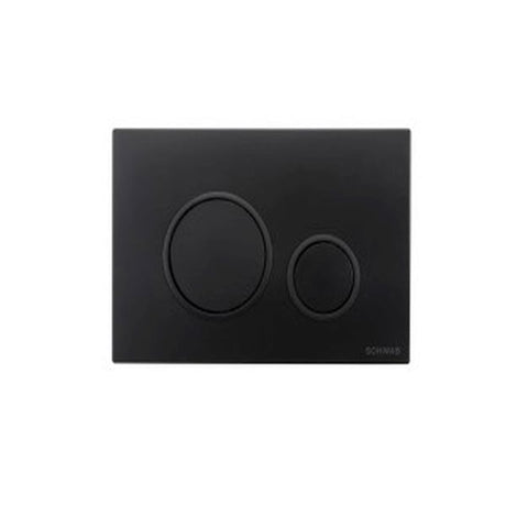 SCHWAB PLACCA VELA NERA DOPPIO SCARICO PER CASSETTA UP 199 COD.P47-0190-0253