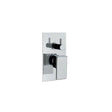 MONOCOMANDO PER INCASSO DOCCIA CON DEVIATORE KELLER TAPS SQUARE SQ41CR CROMATO