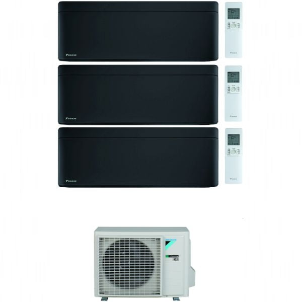 CLIMATIZZATORE DAIKIN STYLISH TOTAL BLACK TRIALSPLIT 9000+9000+9000+3MXM68 R-32