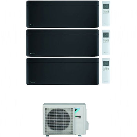 CLIMATIZZATORE DAIKIN STYLISH TOTAL BLACK TRIALSPLIT 9000+9000+12000+3MXM68 R-32