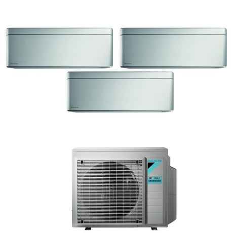 CLIMATIZZATORE DAIKIN STYLISH TOTAL SILVER TRIALSPLIT 9000+9000+18000+3MXM68 R32
