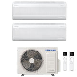 CLIMATIZZATORE SAMSUNG WINDFREE ELITE S2 DUALSPLIT 12000+12000+AJ050TXJ INVERTER R-32 WI-FI