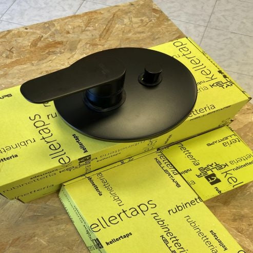 MONOCOMANDO DOCCIA KELLER TAPS SERIE WINTER NERO OPACO CON DEVIATORE