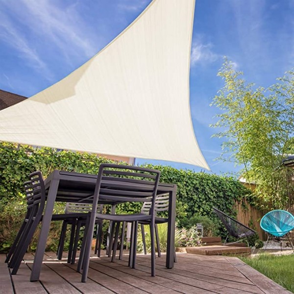 TELO OMBREGGIANTE VELA POLIEST 5X5X5 M BEIGE
