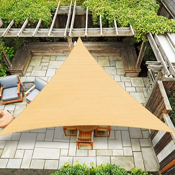 TELO OMBREGGIANTE VELA POLIEST 5X5X5 M BEIGE