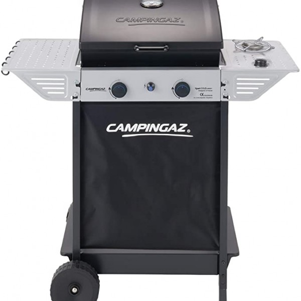 Barbecue a Gas con Due Fornelli Integrati e mensola Laterale Cap-94133