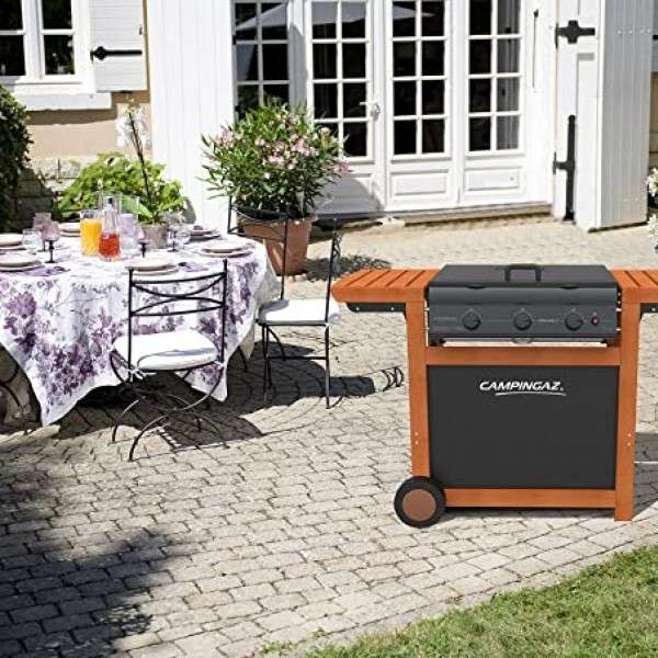 BARBECUE A GAS CAMPINGAZ ADELAIDE 4 WOODY DLX con fornello