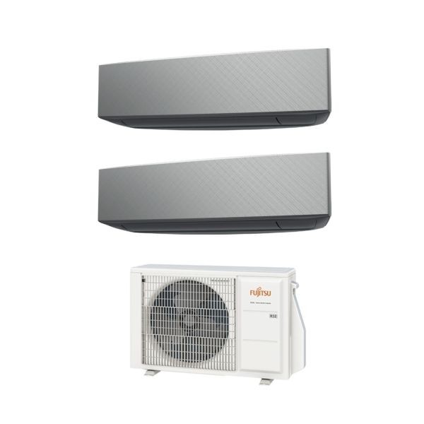 CLIMATIZZATORE FUJITSU SERIE KE DUALSPLIT 7000+12000+AOYG18KBTA2 INVERTER R-32 