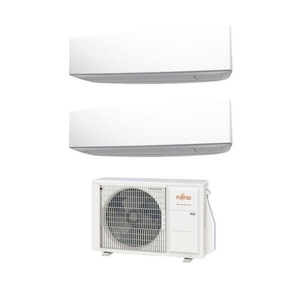 CLIMATIZZATORE FUJITSU SERIE KE DUALSPLIT 7000+12000+AOYG18KBTA2 INVERTER R-32 