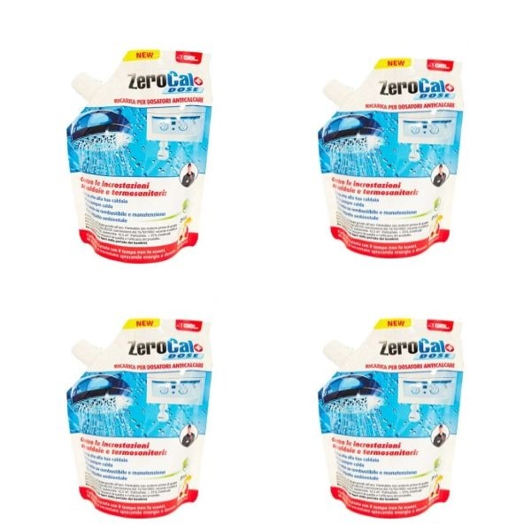 4 PEZZI RICARICA GEL ZEROCAL DOSE 250 ML