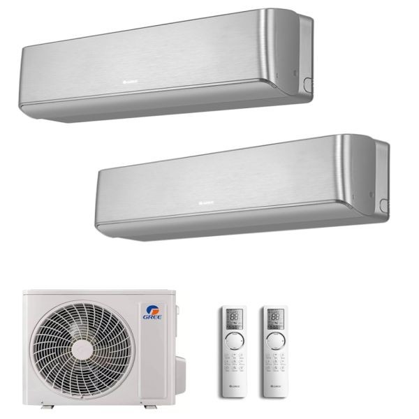 CLIMATIZZATORE GREE AIRY DUALSPLIT 12000+12000+GWHD(18)NK6OO INVERTER R-32 WI-FI