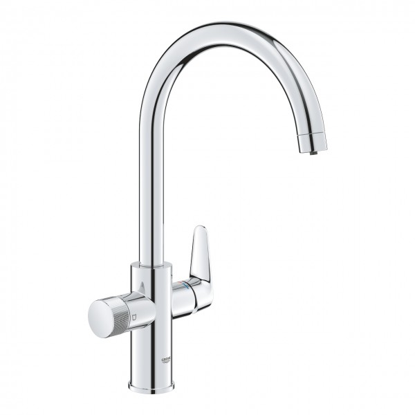 MISCELATORE 2 IN 1 PER LAVELLO GROHE SERIE BLUE PURE BAUCURVE STARTER KIT