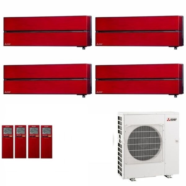 CLIMATIZZATORE MITSUBISHI KIRIGAMINE STYLE SERIE LN QUADRI SPLIT 9000+9000+9000+9000+MXZ-4F72VF WI-FI