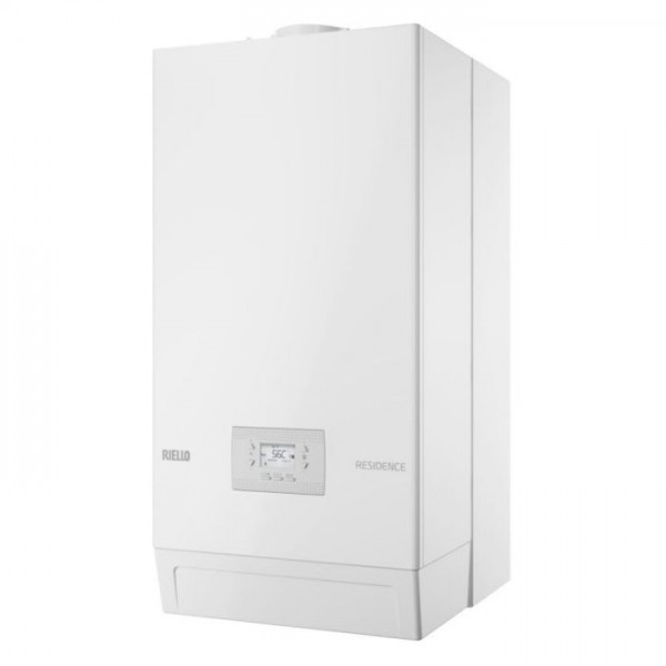CALDAIA A CONDENSAIZONE RIELLO RESIDENCE AQUA 25 BIS CON KIT FUMI METANO/GPL