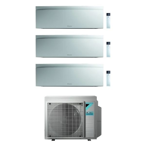 CLIMATIZZATORE DAIKIN EMURA III WHITE TRIALSPLIT 9000+12000+12000+3MXM68N INVERTER R-32 WI-FI