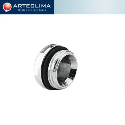 TAPPO MASCHIO CROMATO PER COLLETTORI ARTECLIMA CON TENUTA O-RING CODICE AC62134C