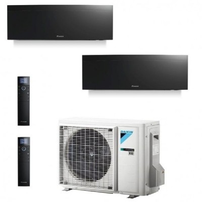 CLIMATIZZATORE DAIKIN EMURA III BLACK DUALSPLIT 9000+9000+2MXM40N INVERTER R-32 WI-FI