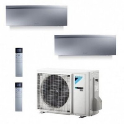 CLIMATIZZATORE DAIKIN EMURA III SILVER DUALSPLIT 12000+12000+2MXM50N INVERTER R-32 WI-FI