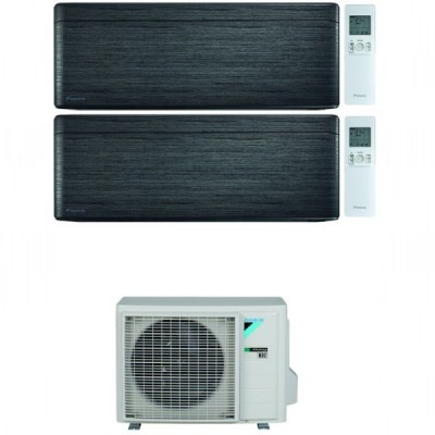 CLIMATIZZATORE DAIKIN STYLISH NEW REAL BLACKWOOD DUALSPLIT 7000+7000+2MXM40M/N R-32