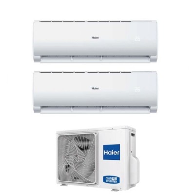 CLIMATIZZATORE HAIER GEOS PLUS DUAL SPLIT 9000+9000+2U40MEFFRA INVERTER R-32 WI-FI