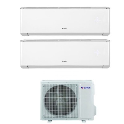 CLIMATIZZATORE GREE AMBER PLUS DUALSPLIT 12000+12000+GWHD(18)NK6OO INVERTER R-32 WI-FI 