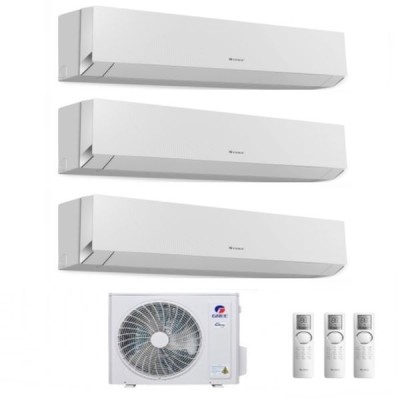 CLIMATIZZATORE GREE CLIVIA WHITE TRIALSPLIT 9000+9000+12000+GWHD21NK6OO INVERTER R-32 WI-FI