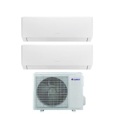 CLIMATIZZATORE GREE PULAR DUALSPLIT 9000+12000+GWHD(14)NK6OO INVERTER R-32 WI-FI