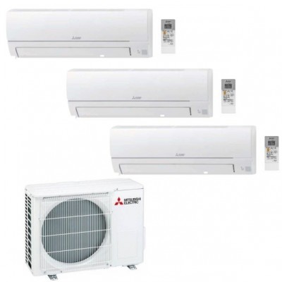 CLIMATIZZATORE MITSUBISHI HR TRIAL SPLIT 9000+9000+9000+MXZ-3HA50VF INVERTER