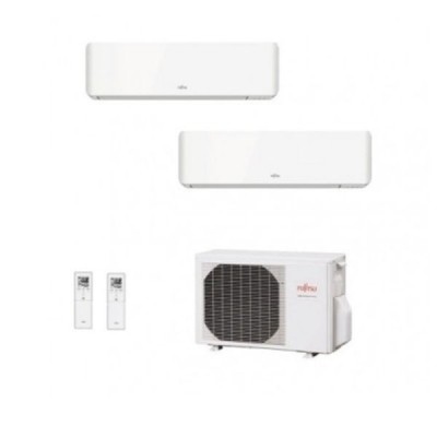 CLIMATIZZATORE FUJITSU DUAL SPLIT SERIE KM 9000+12000+AOYG14KBTA R-32 A++ WI-FI