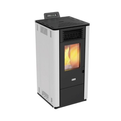 STUFA A PELLET AD ARIA MAGMA FUEGO 9 KW BORDEAUX/BIANCA/NERA