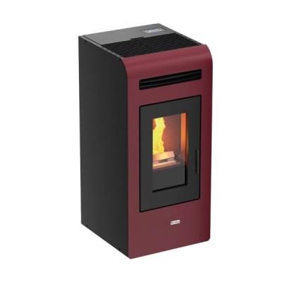 STUFA A PELLET MAGMA MAYON AD ARIA CANALIZZATA 13 KW BORDEAUX/BIANCA/GRIGIA