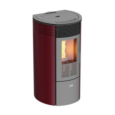 STUFA A PELLET MAGMA TEIDE AD ARIA CANALIZZATA 10 KW BORDEAUX/BIANCA/NERA