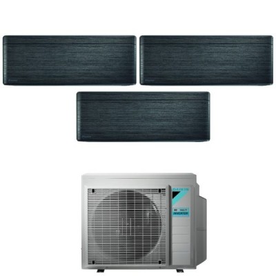 CLIMATIZZATORE DAIKIN STYLISH NEW REAL BLACKWOOD TRIALSPLIT 9000+9000+12000+3MXM68 R-32