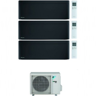 CLIMATIZZATORE DAIKIN STYLISH TOTAL BLACK TRIALSPLIT 9000+9000+12000+3MXM68 R-32